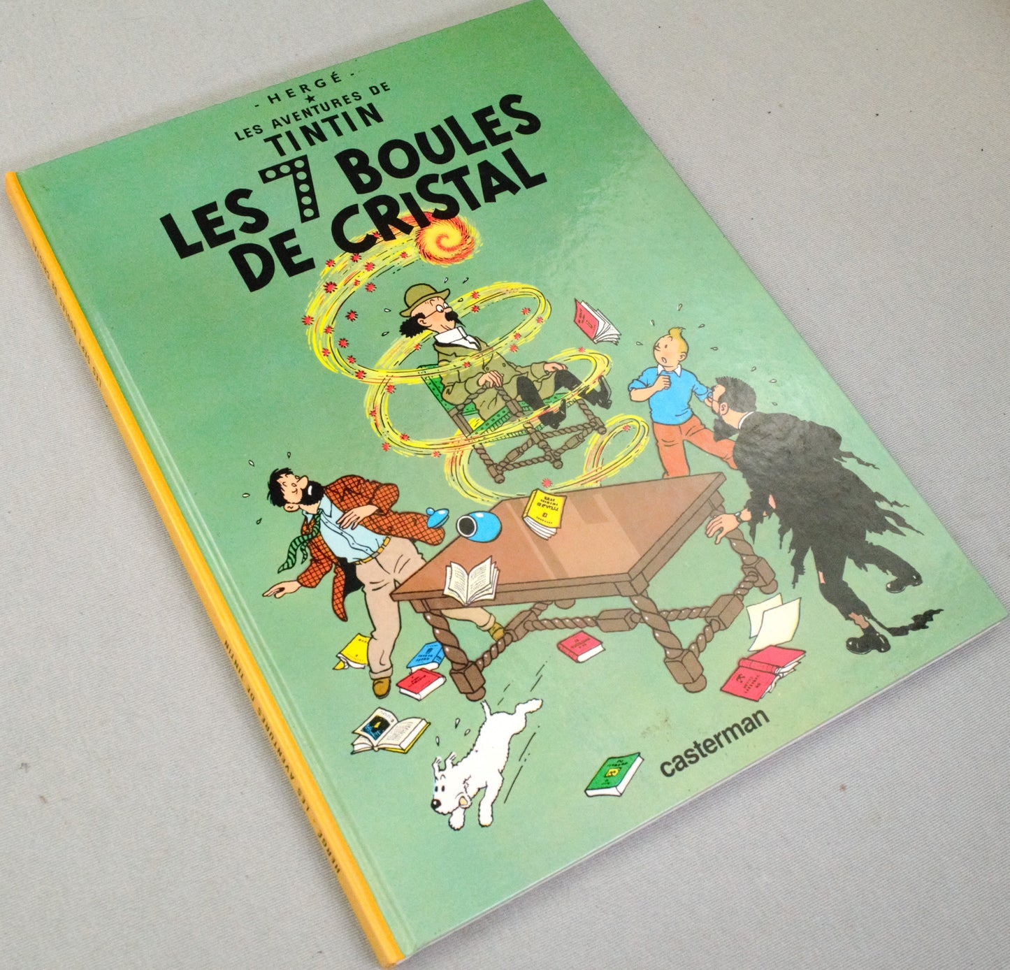 Tintin Les 7 Boules de Cristal Comic Book - 1975 Casterman Hardback French Edition Herge