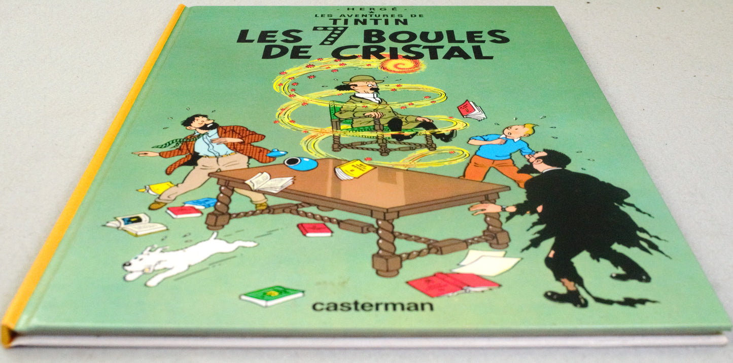Tintin Les 7 Boules de Cristal Comic Book - 1975 Casterman Hardback French Edition Herge