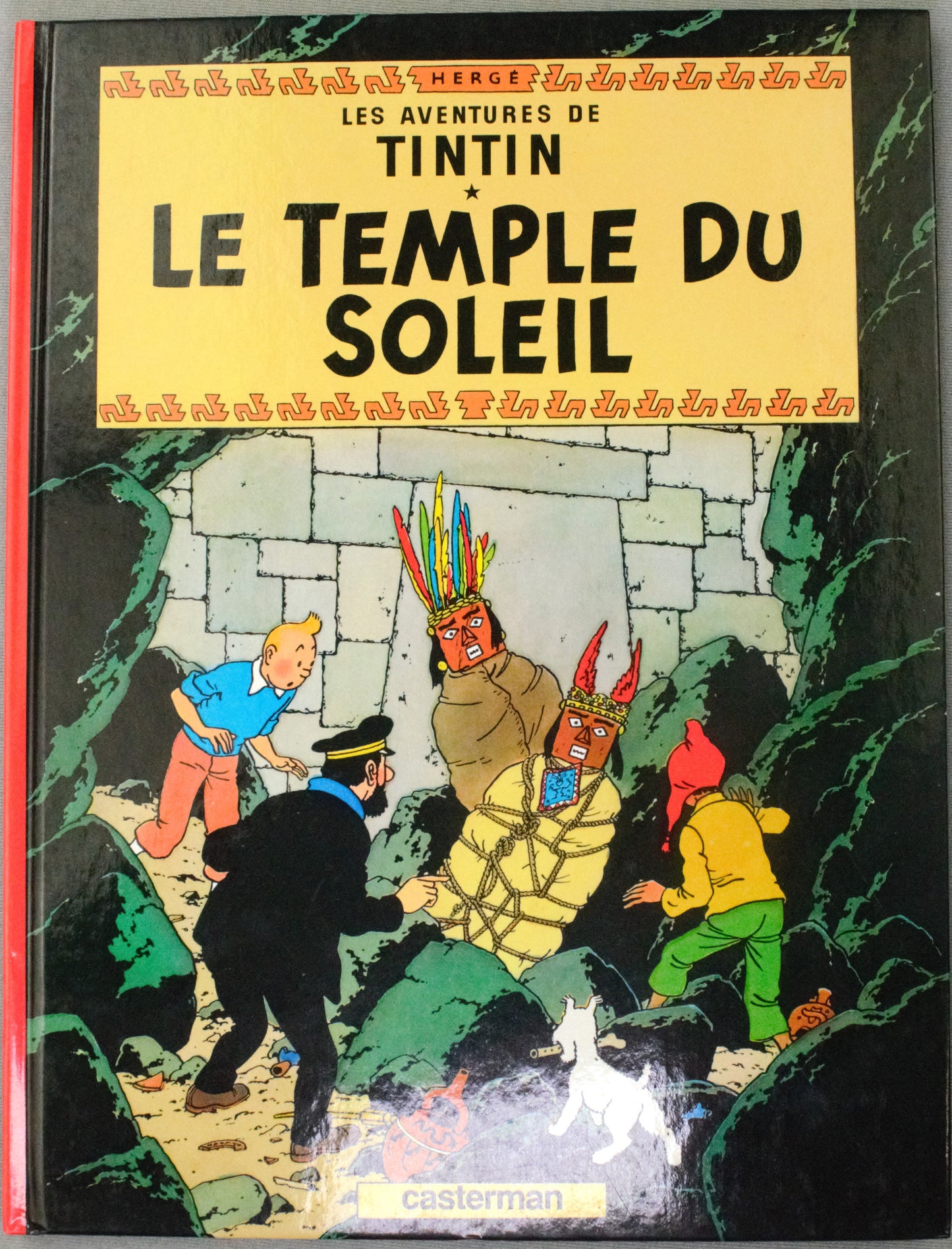 Tintin Le Temple du Soleil Comic Book - 1977 Casterman Hardback French Edition Herge