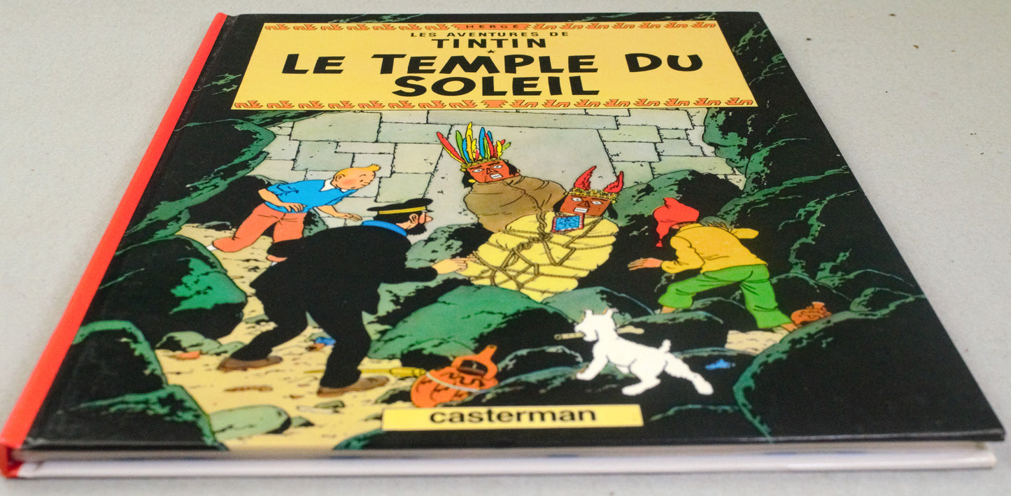 Tintin Le Temple du Soleil Comic Book - 1977 Casterman Hardback French Edition Herge