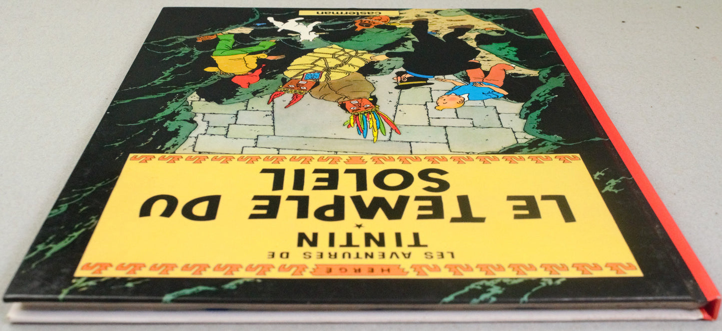 Tintin Le Temple du Soleil Comic Book - 1977 Casterman Hardback French Edition Herge