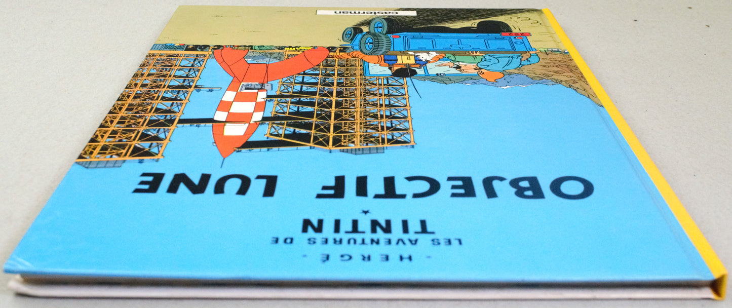 Tintin Objectif Lune Comic Book - Casterman 1981 French Hardback Edition Herge