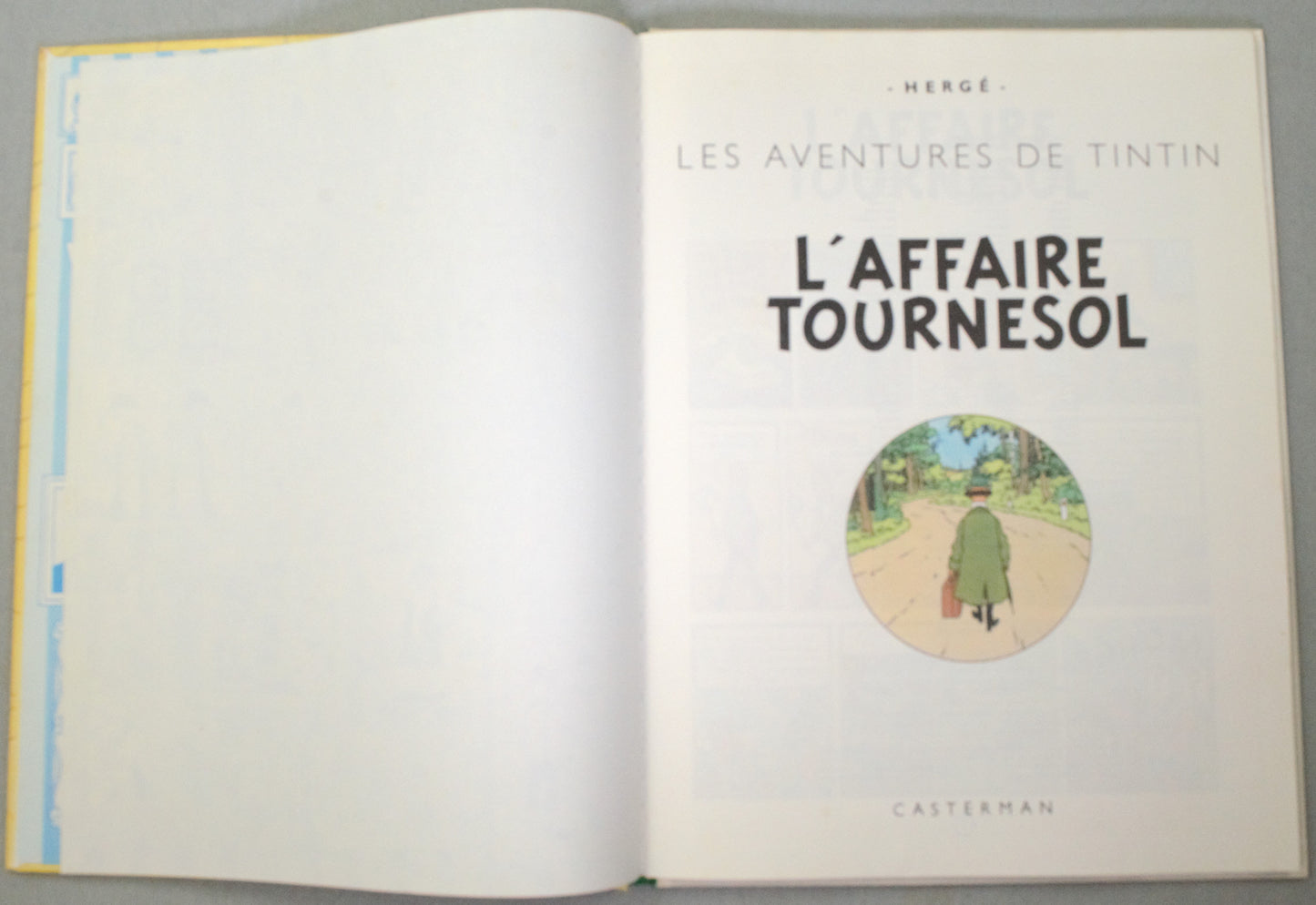 Tintin L'affaire Touresol Comic Book - Casterman 1984 French Hardback Edition Herge