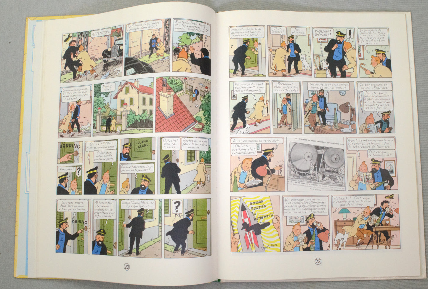 Tintin L'affaire Touresol Comic Book - Casterman 1984 French Hardback Edition Herge