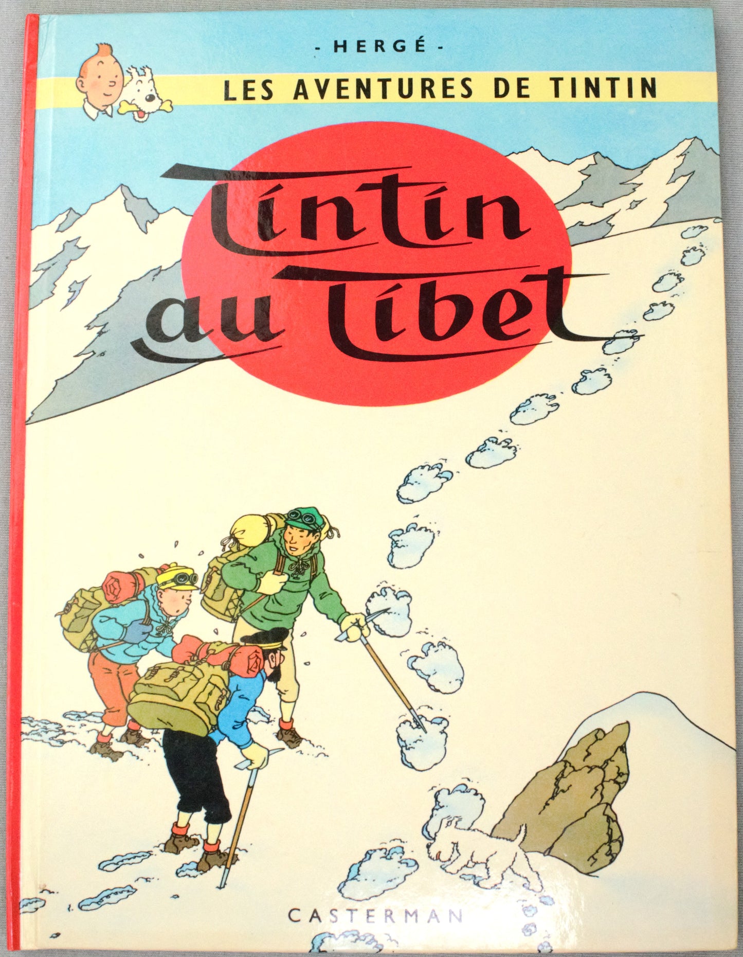 Tintin au Tibet Comic Book - Casterman 1983 French Hardback Edition Herge