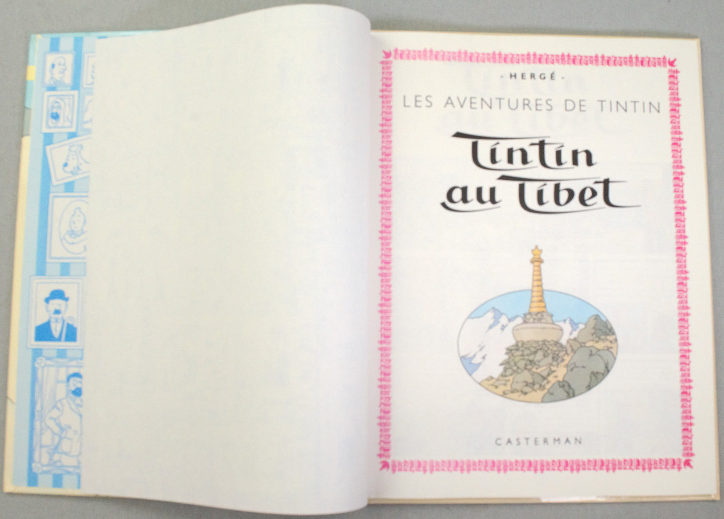Tintin au Tibet Comic Book - Casterman 1983 French Hardback Edition Herge
