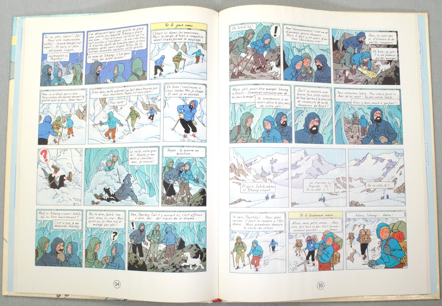 Tintin au Tibet Comic Book - Casterman 1983 French Hardback Edition Herge