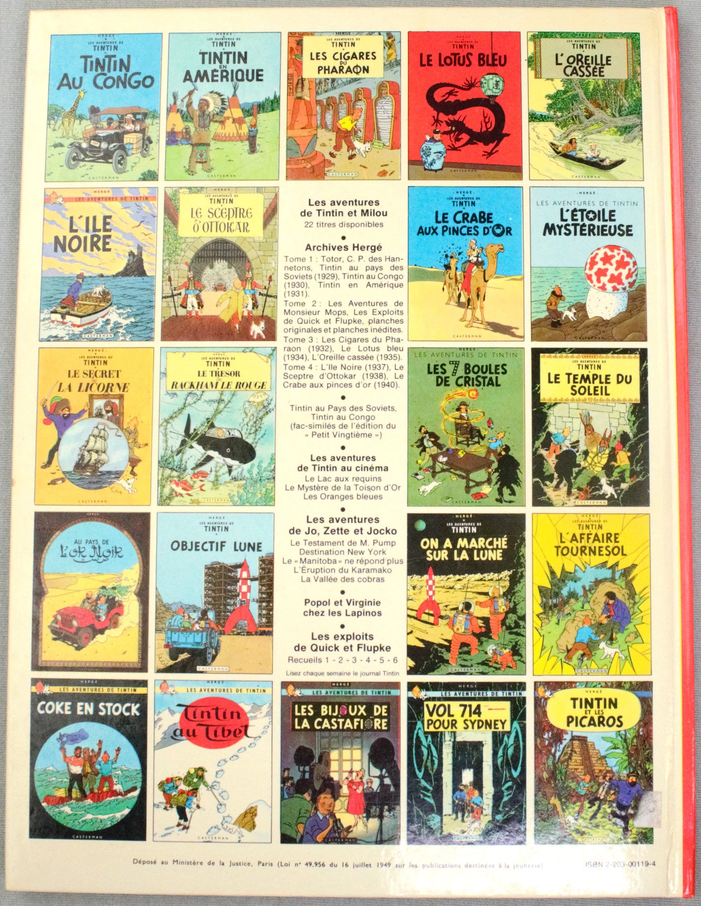 Tintin au Tibet Comic Book - Casterman 1983 French Hardback Edition Herge