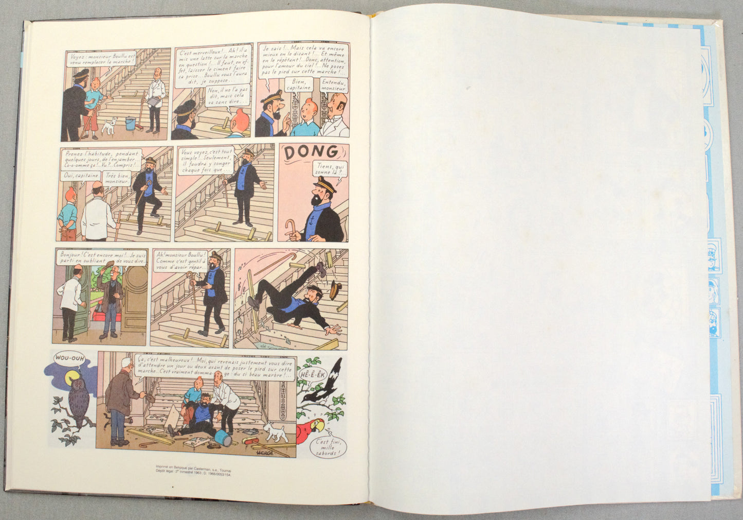 Tintin Les Bijoux de la Castafiore Comic Book - Casterman 1966 French Hardback Edition Herge
