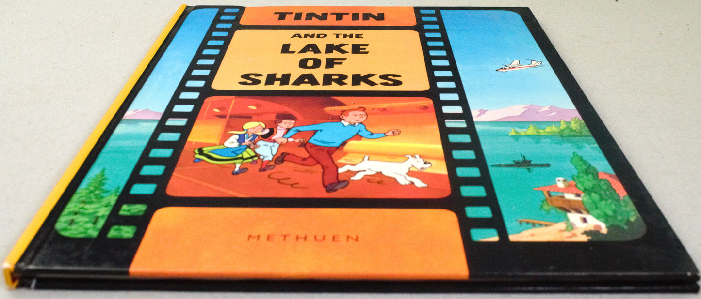 Tintin & the Lake of Sharks Early Vintage Comic Book - Methuen UK 1985 Edition HB Herge