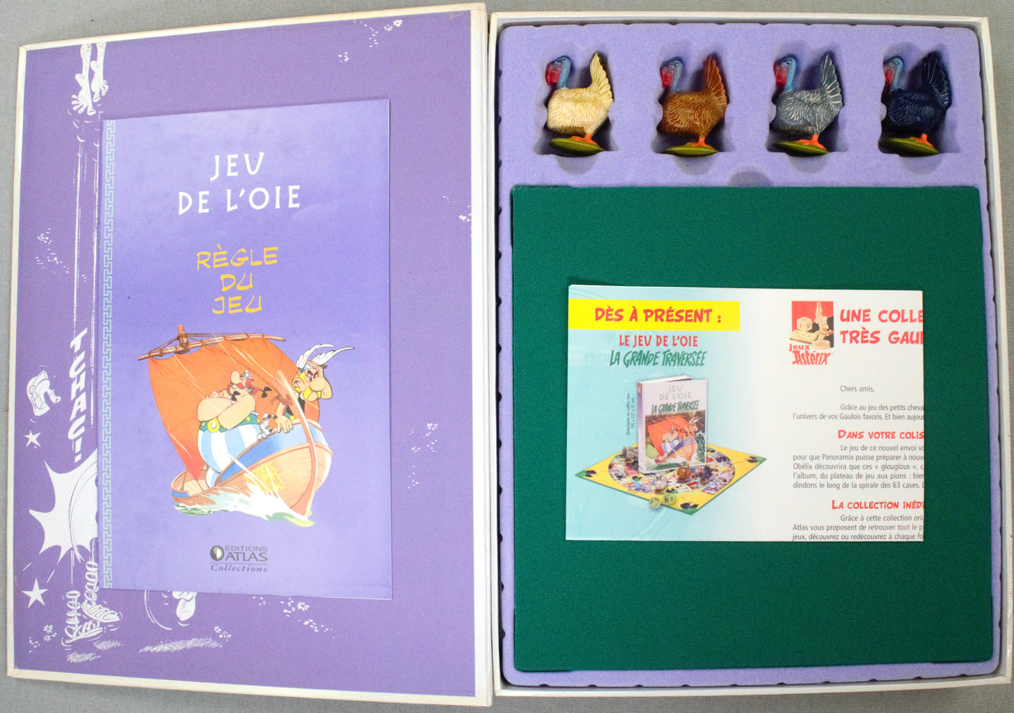 Astérix Game of the Goose/Jeu de L'oie “La Grande Traversée” Editions Atlas Collections Board Games 2006