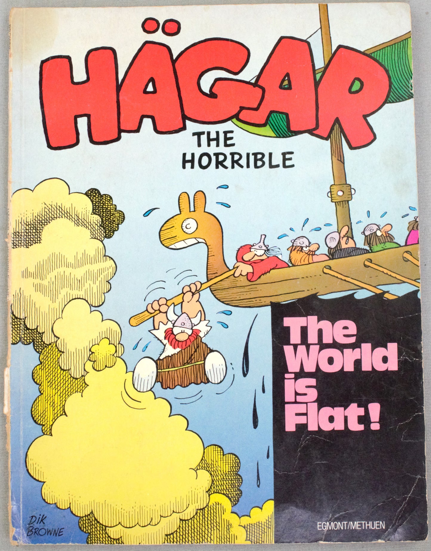 Hagar The Horrible The World is Flat Comic Book - 1978 Methuen PB 1st Edition by Dik Browne