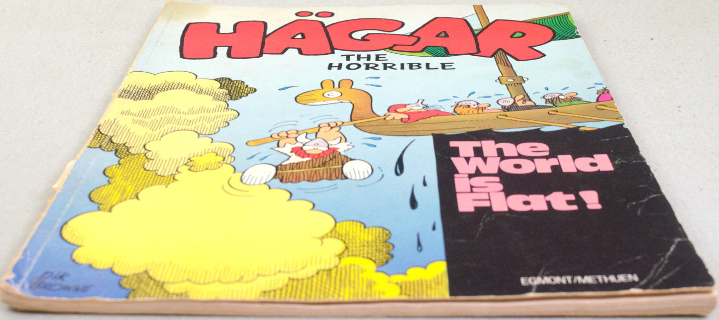 Hagar The Horrible The World is Flat Comic Book - 1978 Methuen PB 1st Edition by Dik Browne