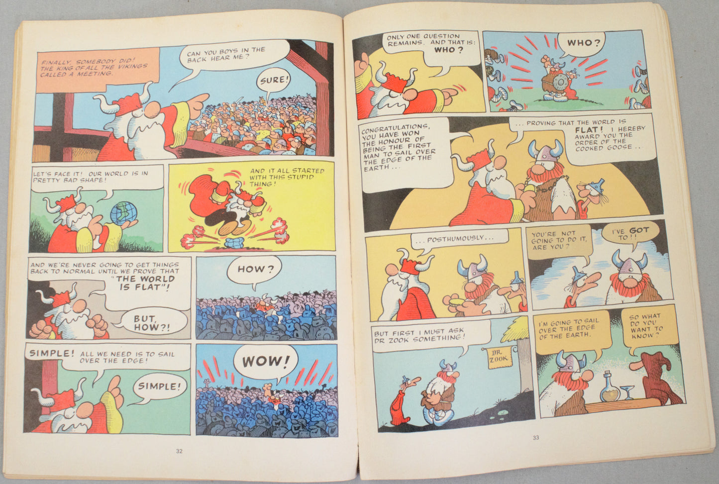 Hagar The Horrible The World is Flat Comic Book - 1978 Methuen PB 1st Edition by Dik Browne