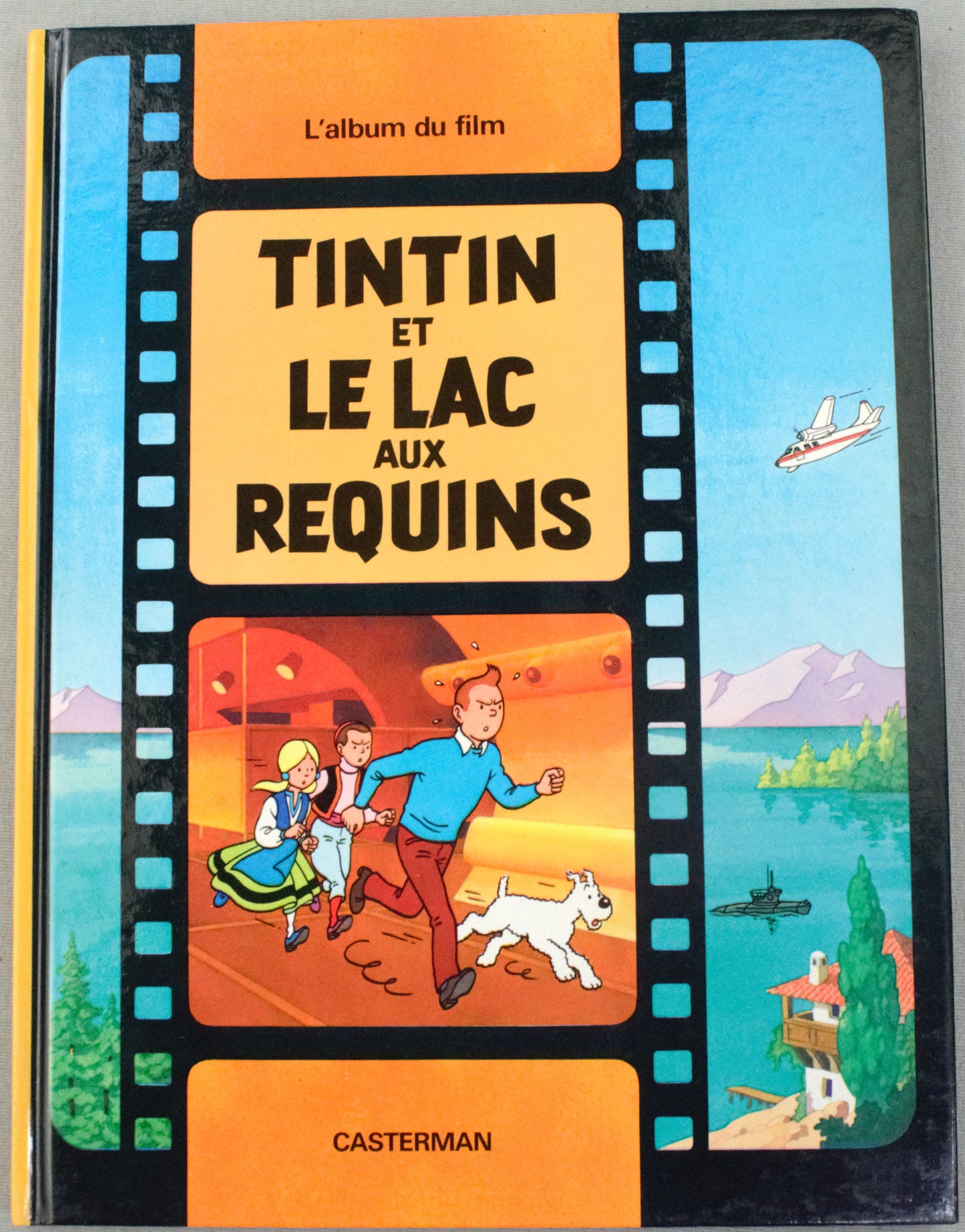 Tintin et le lac aux Requins L'album du film- 1986 Casterman French Hardback Edition
