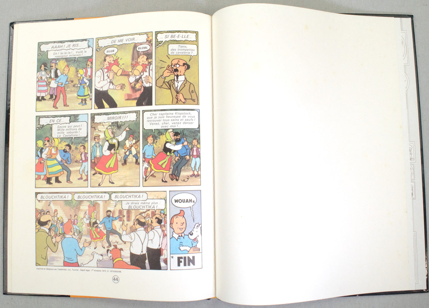 Tintin et le lac aux Requins L'album du film- 1986 Casterman French Hardback Edition