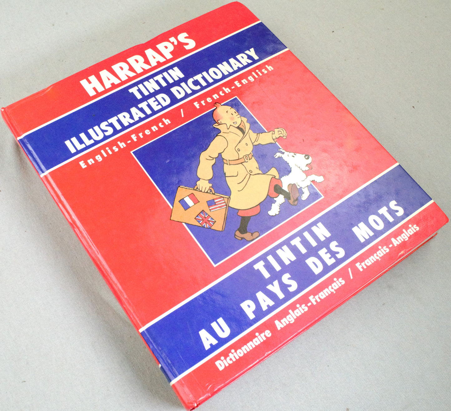 Tintin: Harrap's Illustrated Dictionary English/French 1989 Edition Des Mots