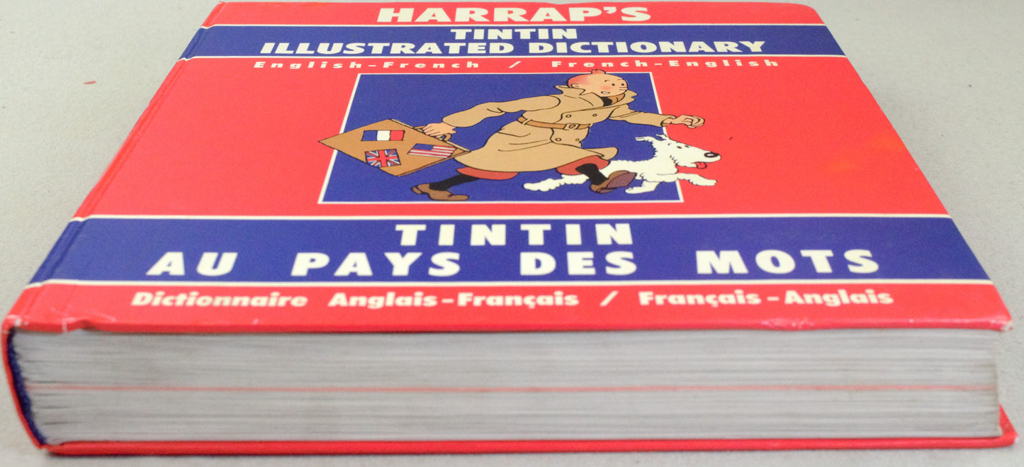 Tintin: Harrap's Illustrated Dictionary English/French 1989 Edition Des Mots