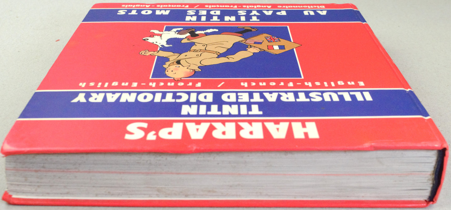 Tintin: Harrap's Illustrated Dictionary English/French 1989 Edition Des Mots