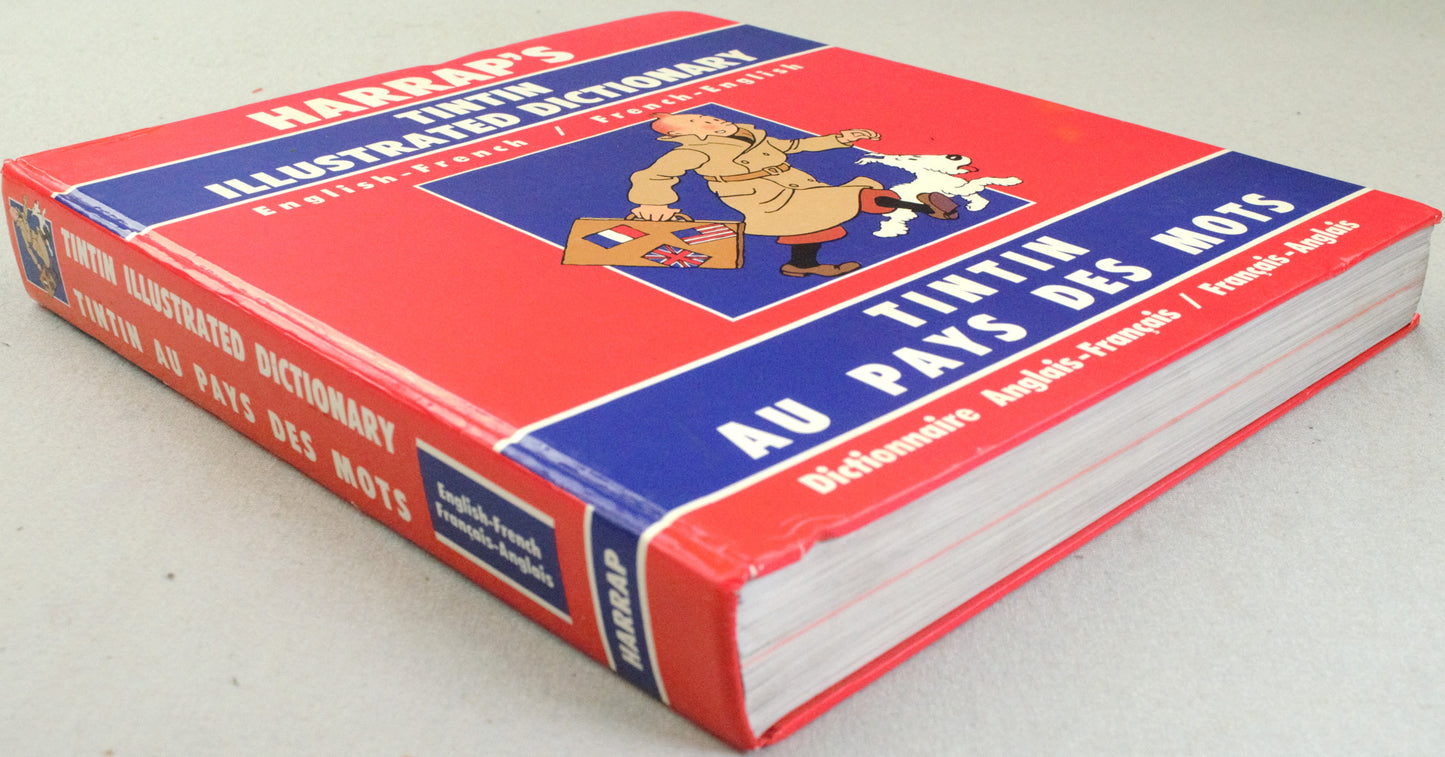 Tintin: Harrap's Illustrated Dictionary English/French 1989 Edition Des Mots