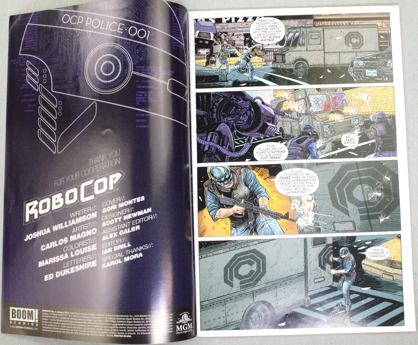 Robocop Comic Book: Issue 7 Boom Studios 2014 Paperback Edition