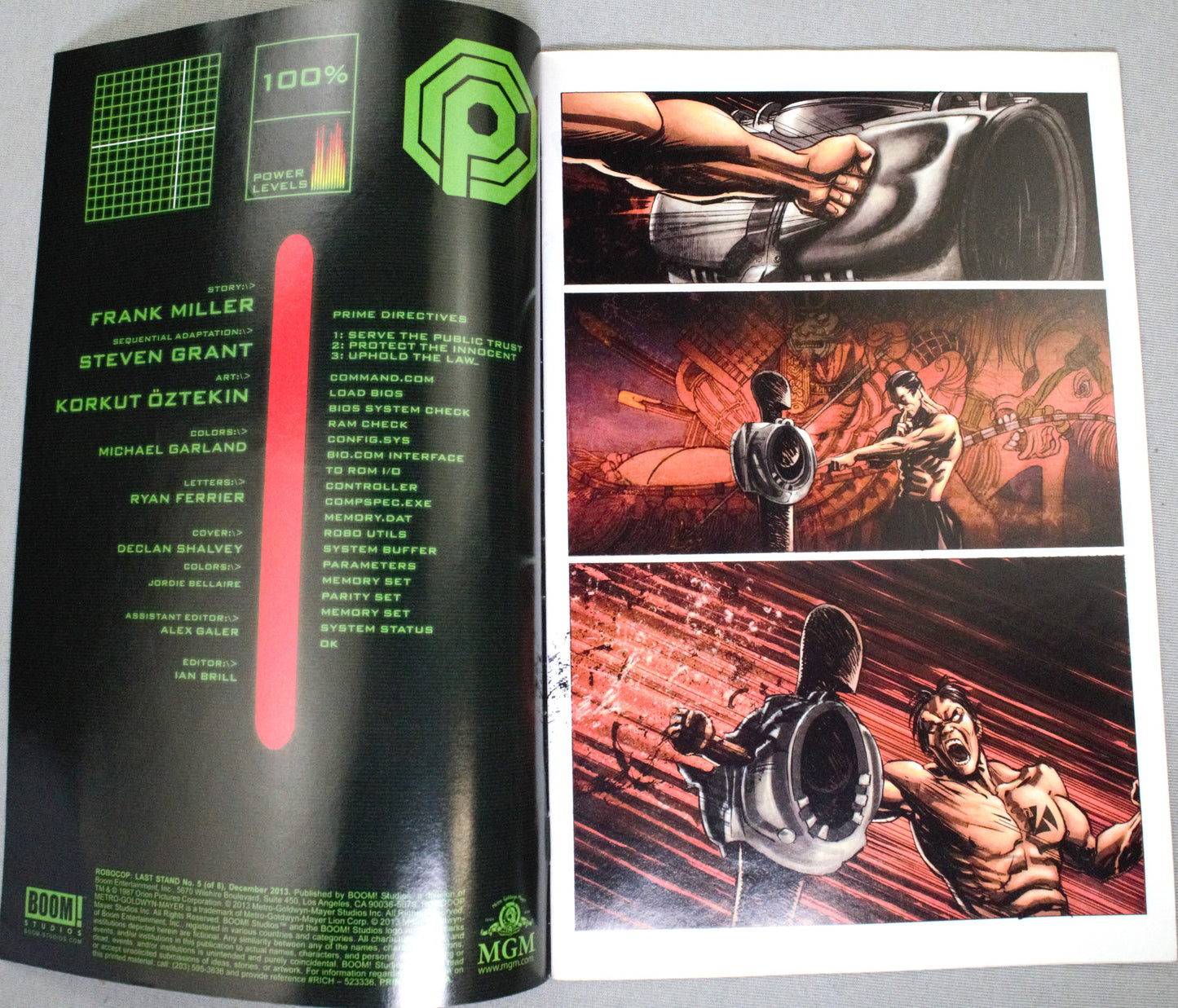 Robocop Comic Book: Issue 5 Last Stand Boom Studios 2013 Paperback Edition