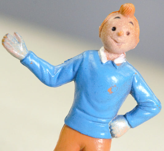 Tintin ESSO Figurine - Vintage 1973 Lake of Sharks Belvision 4.5cm Figure