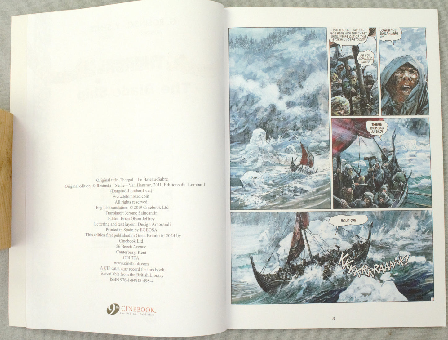 Thorgal Volume 25: The Blade Ship - Cinebook Paperback UK Comic Book by Rosiński/Van Hamme