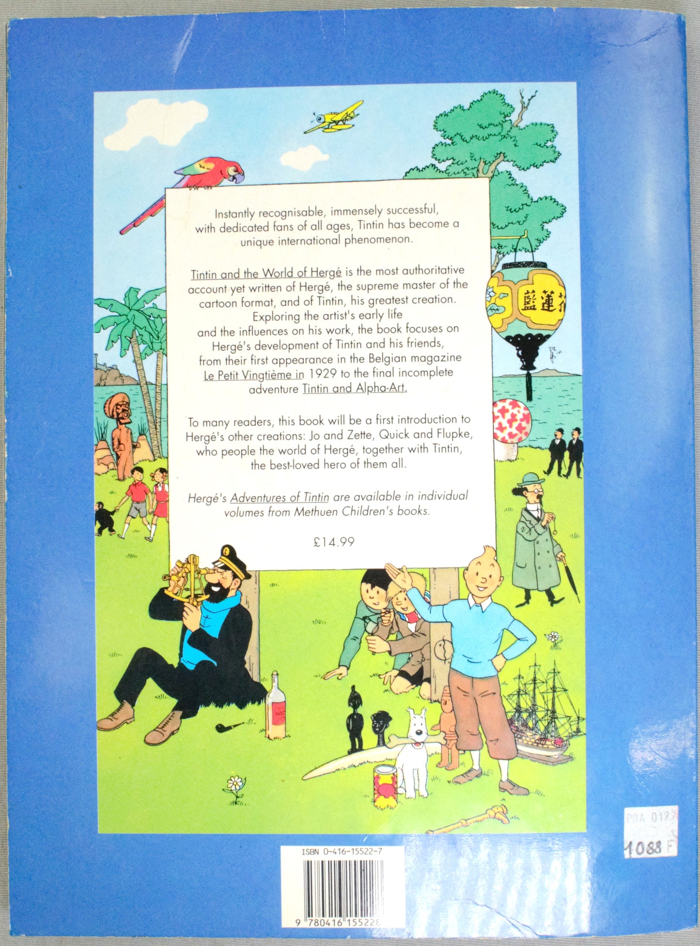 Tintin and the World of Hergé Methuen 1997 3rd reprint Edition Paperback book EO