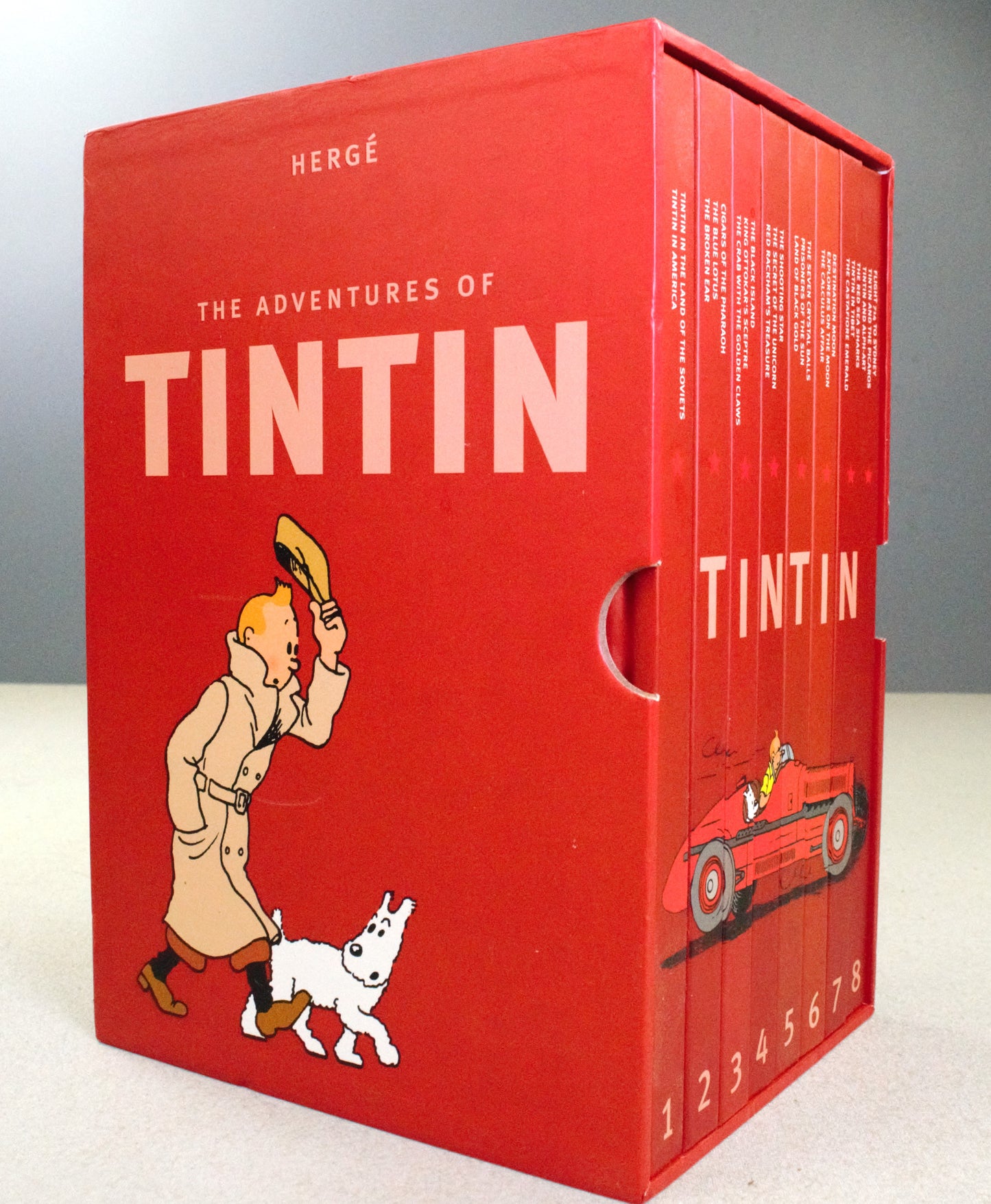 The Adventures of Tintin 8-Book Egmont Hardback Compact Collection Box Set by Herge