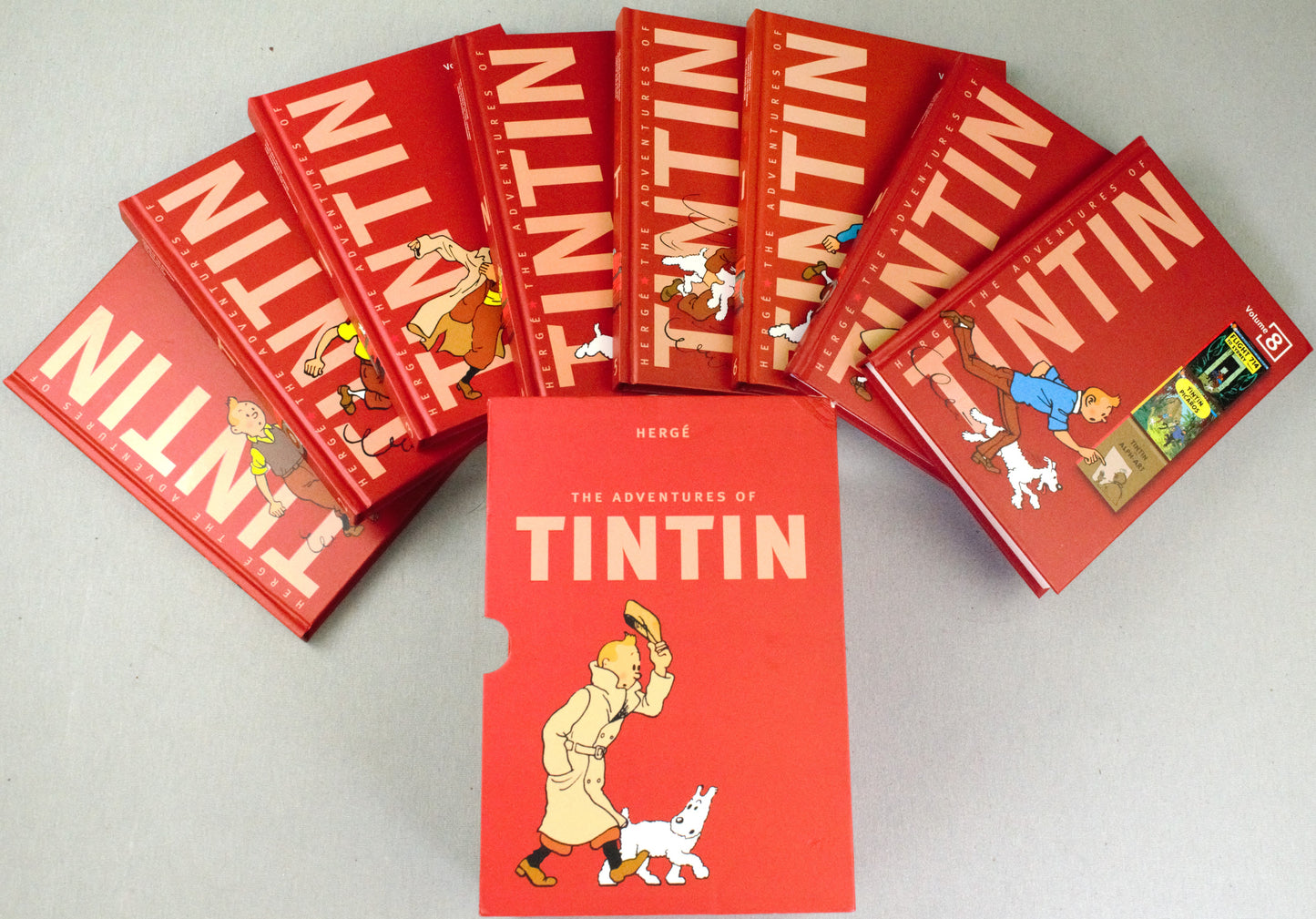 The Adventures of Tintin 8-Book Egmont Hardback Compact Collection Box Set by Herge