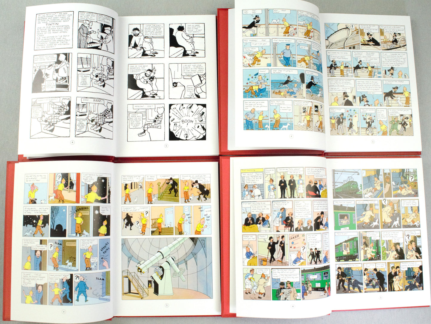 The Adventures of Tintin 8-Book Egmont Hardback Compact Collection Box Set by Herge