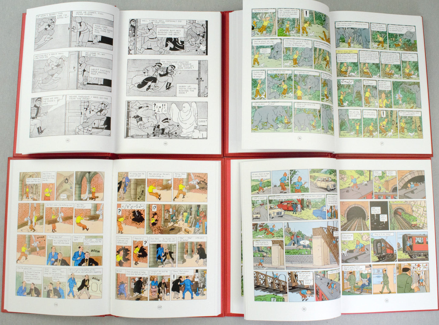 The Adventures of Tintin 8-Book Egmont Hardback Compact Collection Box Set by Herge