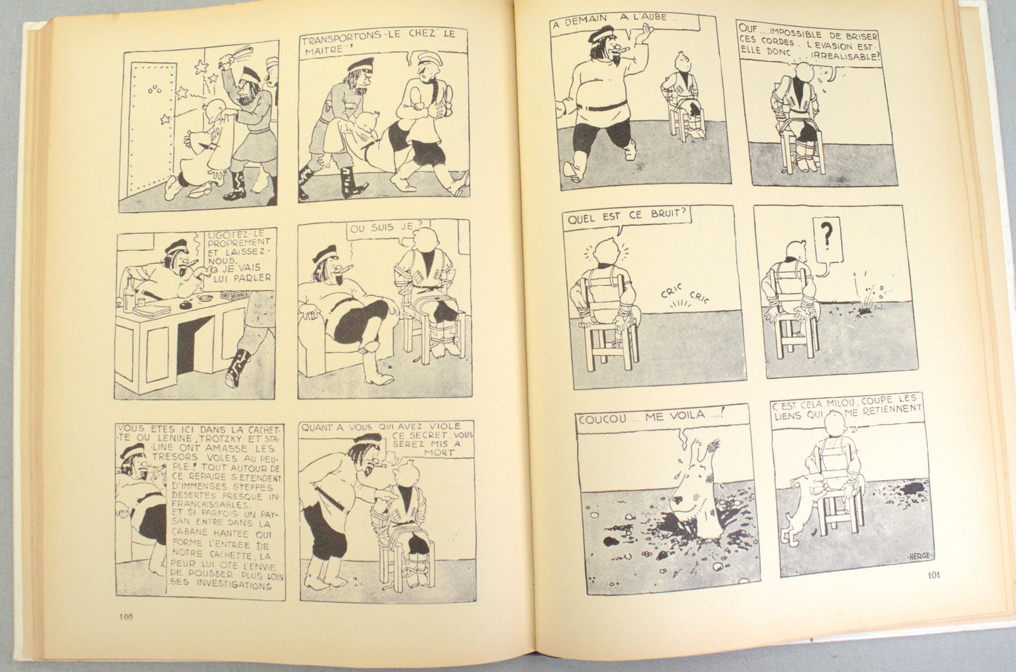 Tintin Au Pays Des Soviets - Rare B&W Facsimile 1st Edition Casterman - 1981 French EO Noire Blanc