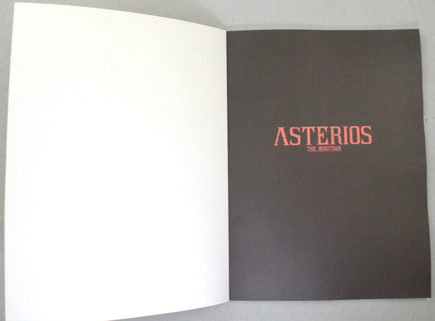 Asterios The Minotaur - Cinebook Paperback Comic 2023 UK Edition Tendre/Peynet