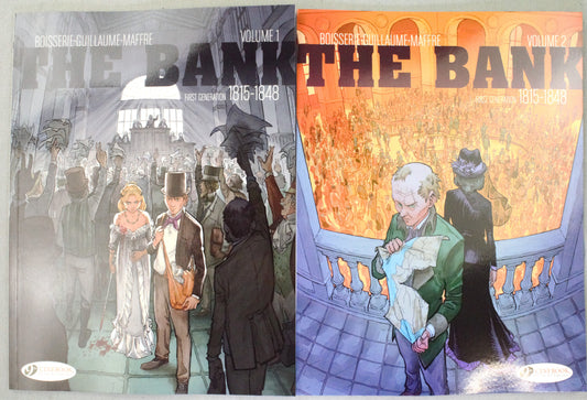 The Bank Volumes 1-2 Comic Books: Cinebook UK Paperback Editions Full Set by Boisserie/Guillaume/Maffre