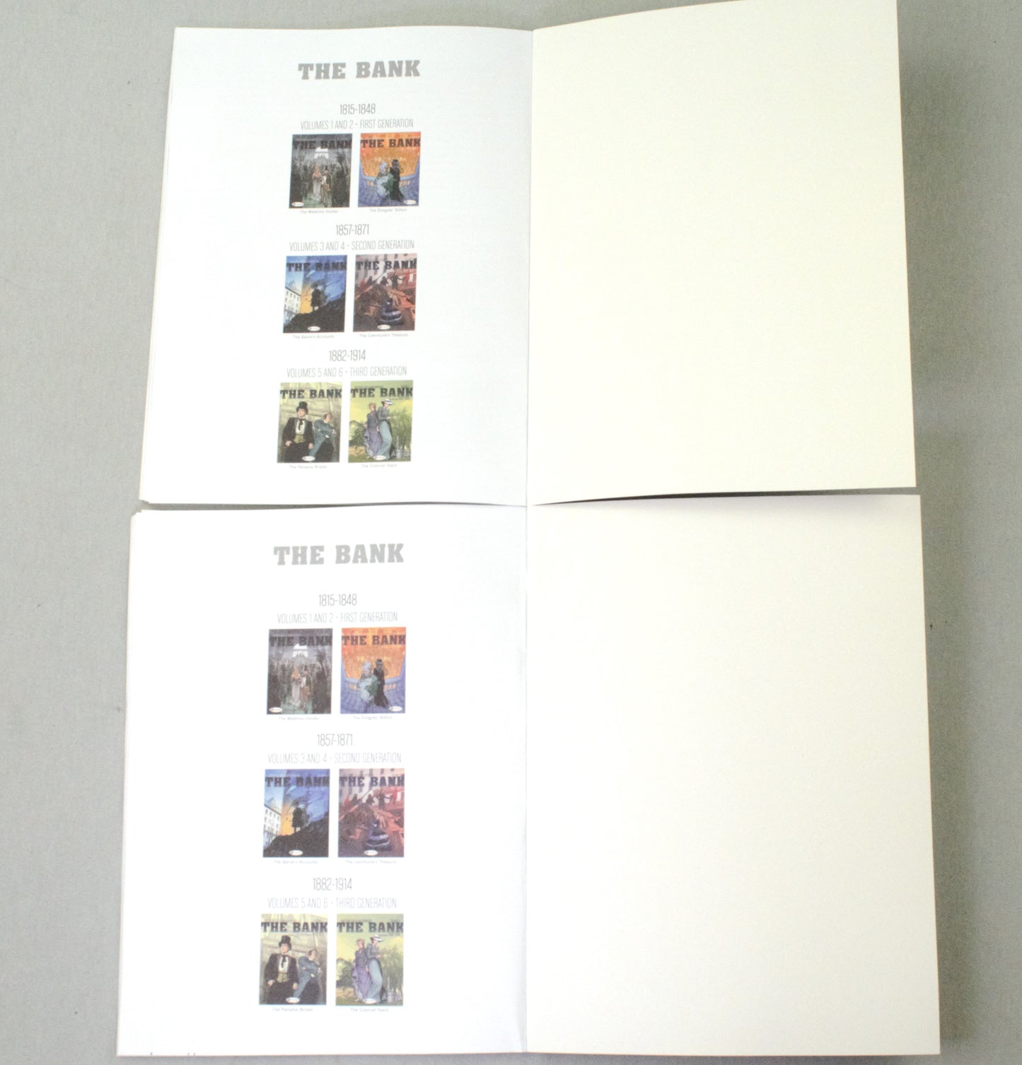 The Bank Volumes 1-2 Comic Books: Cinebook UK Paperback Editions Full Set by Boisserie/Guillaume/Maffre