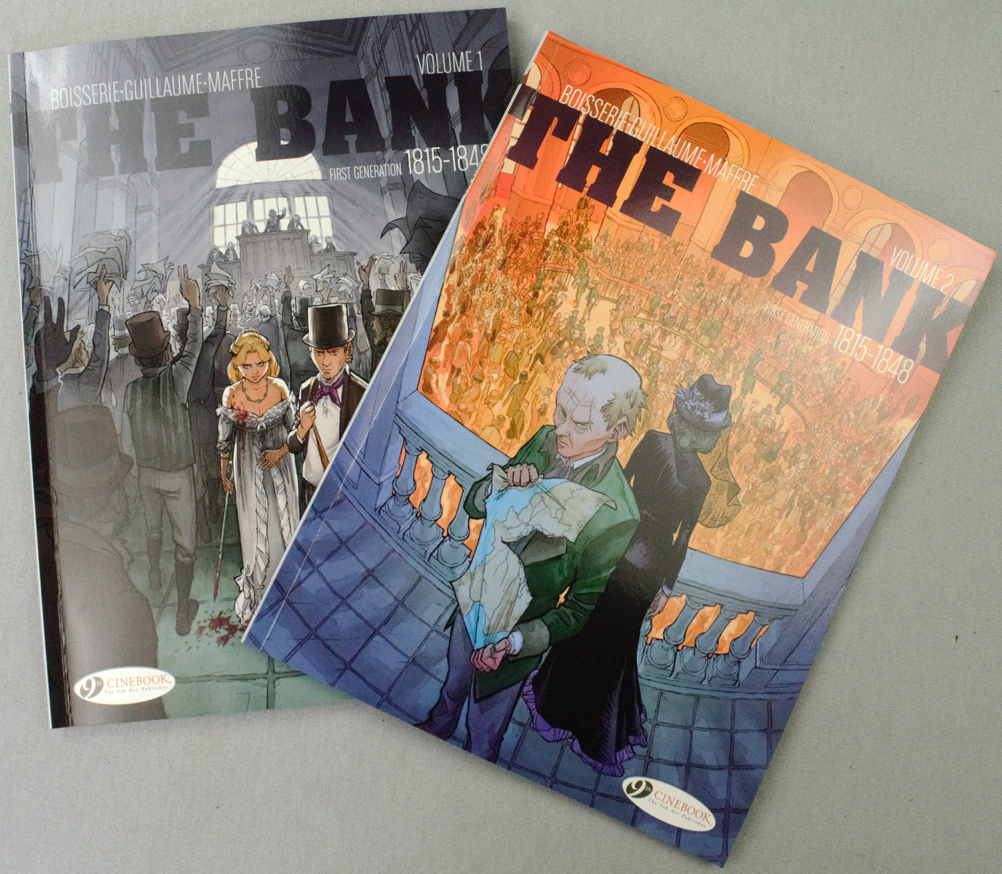 The Bank Volumes 1-2 Comic Books: Cinebook UK Paperback Editions Full Set by Boisserie/Guillaume/Maffre