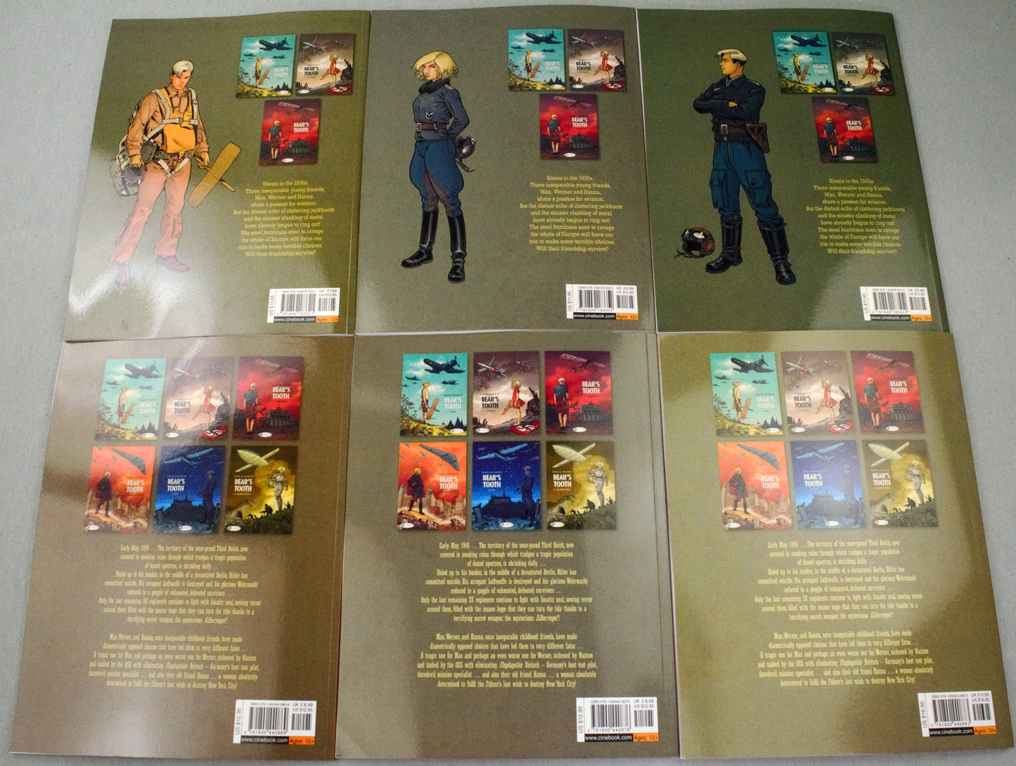 Bear's Tooth 1-6 Comic Books: Cinebook UK Paperback Editions FULL SET