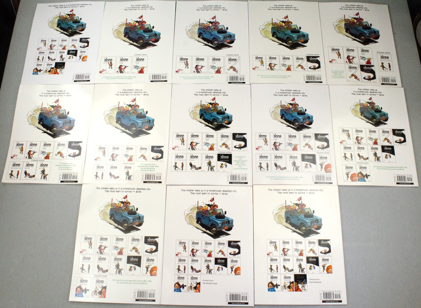 Alone Volumes 1-13 Comic Books: Cinebook UK Paperback Editions FULL SET