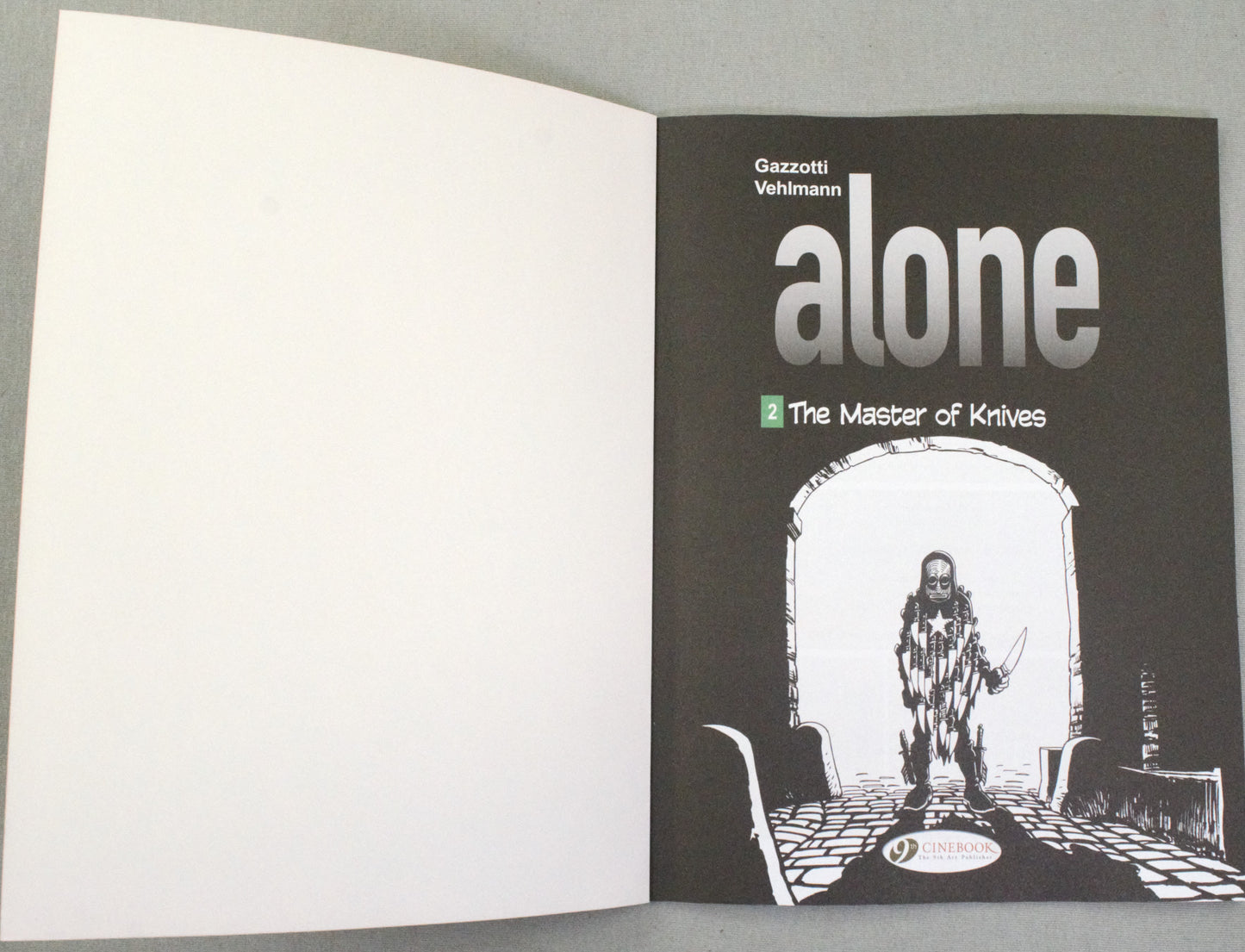 Alone Volume 2: "The Master of Knives" Cinebook Paperback UK Comic Book by Vehlmann/Gazzotti