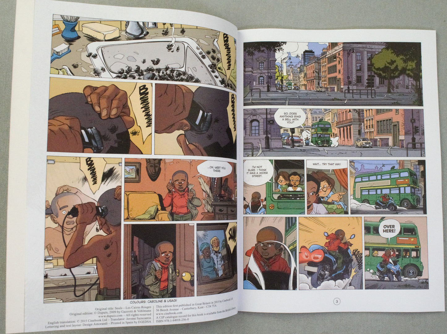 Alone Volume 4: "The Red Caims" Cinebook Paperback UK Comic Book by Vehlmann/Gazzotti