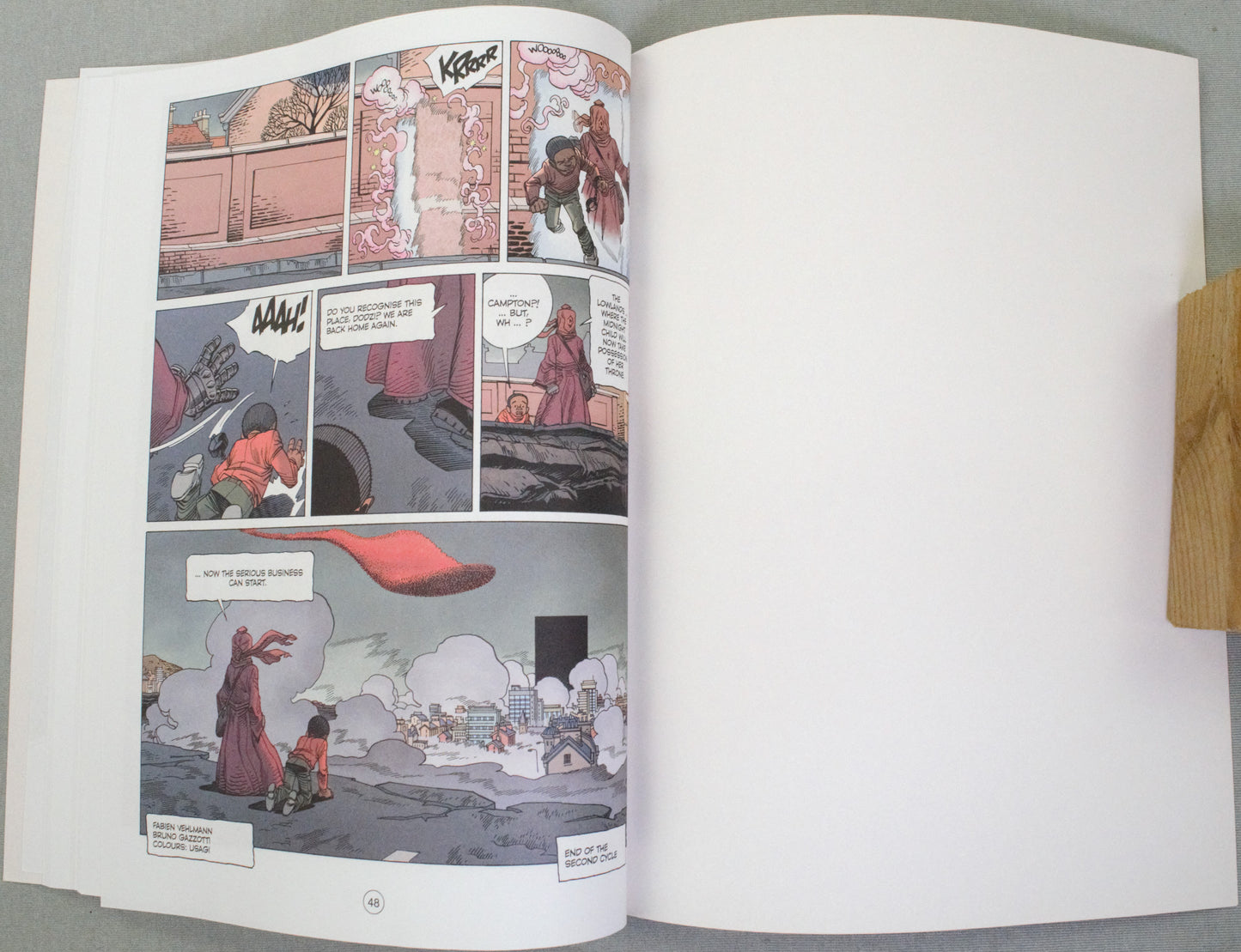 Alone Volume 9: "Before the Midnight Child" Cinebook Paperback UK Comic Book by Vehlmann/Gazzotti