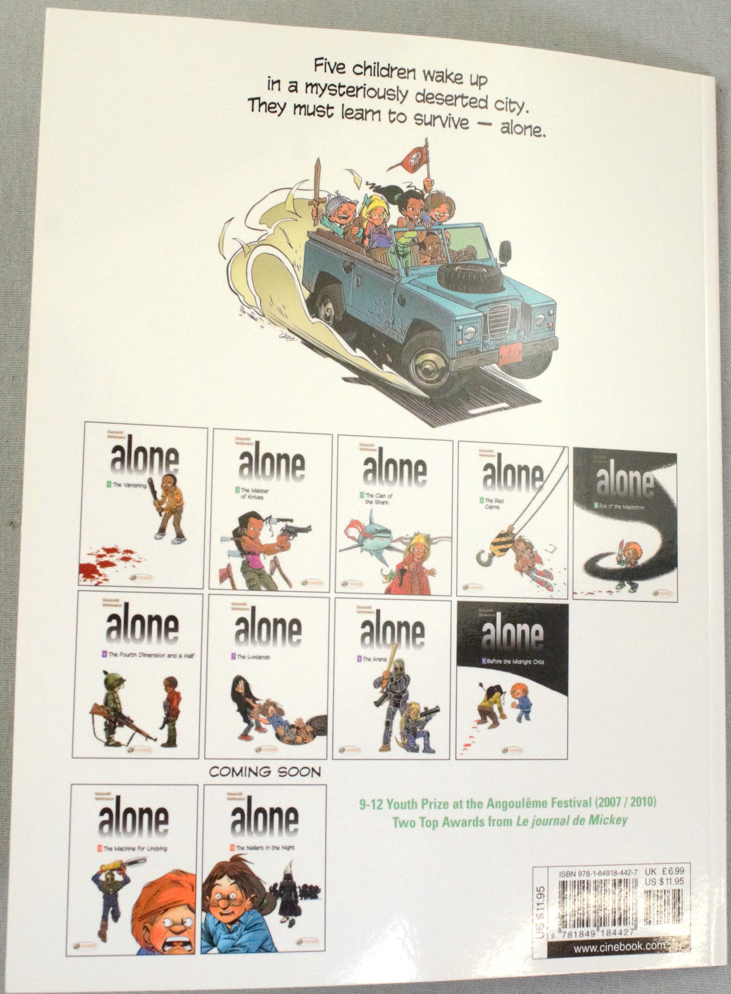Alone Volume 10: "The Machine for Undying" Cinebook Paperback UK Comic Book by Vehlmann/Gazzotti