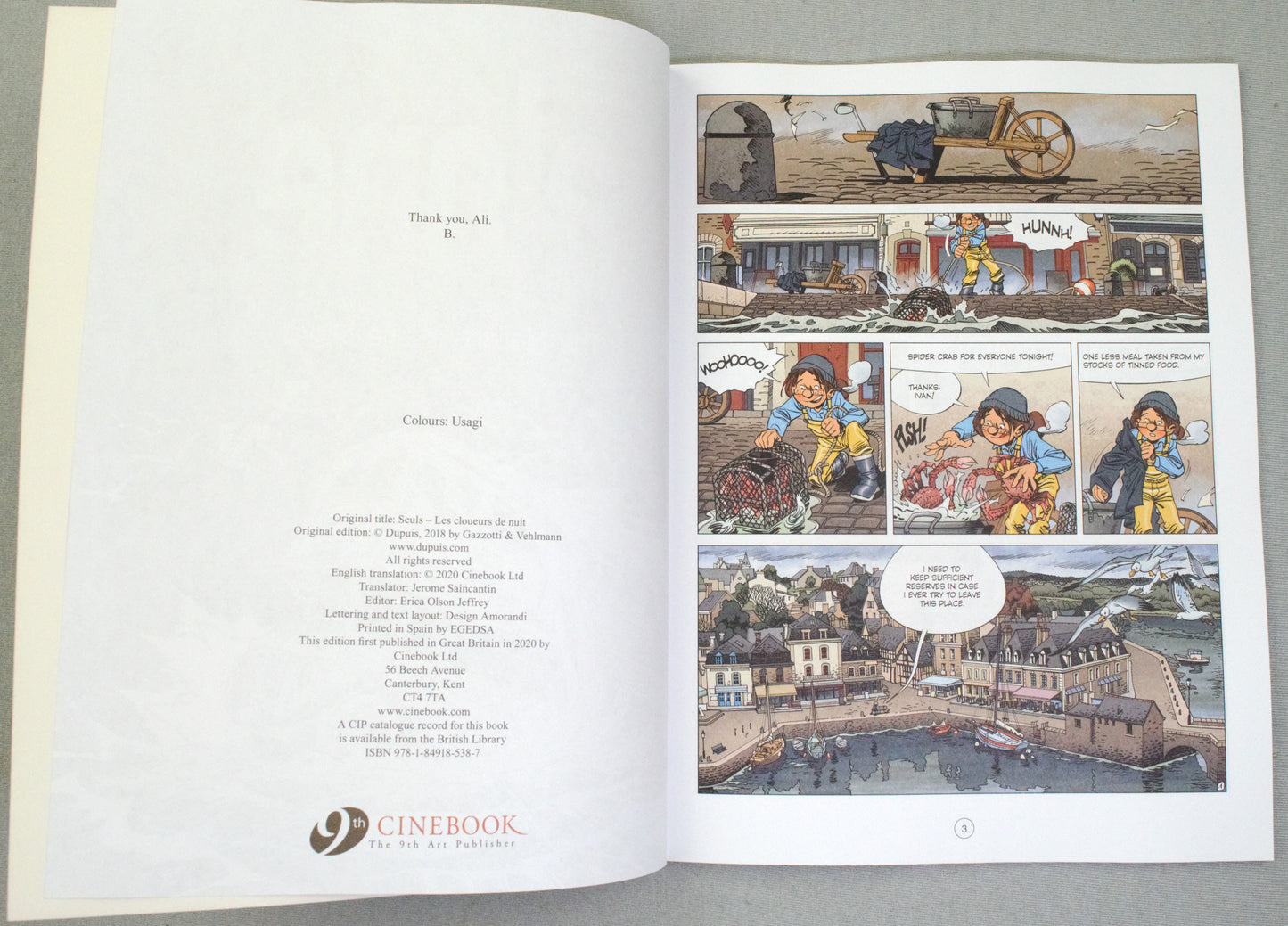 Alone Volume 11: "The Nailers in the Night" Cinebook Paperback UK Comic Book by Vehlmann/Gazzotti