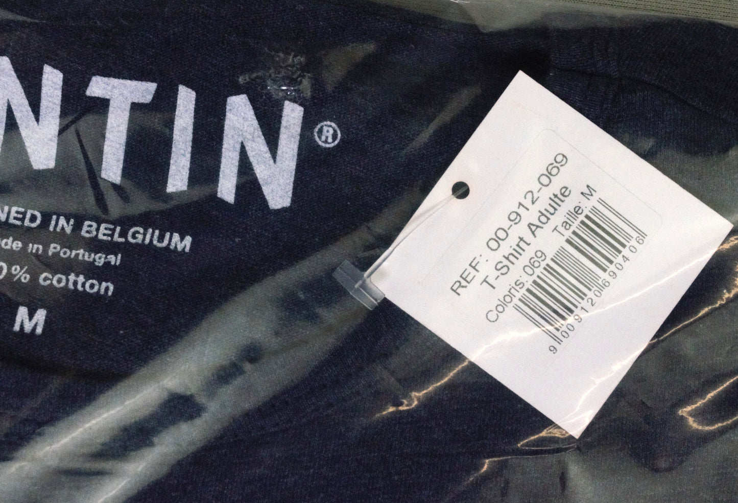 Moulinsart Tintin & Snowy Homecoming Adult T-Shirt: Navy Cotton T Shirt S - 3XL ML Hergé