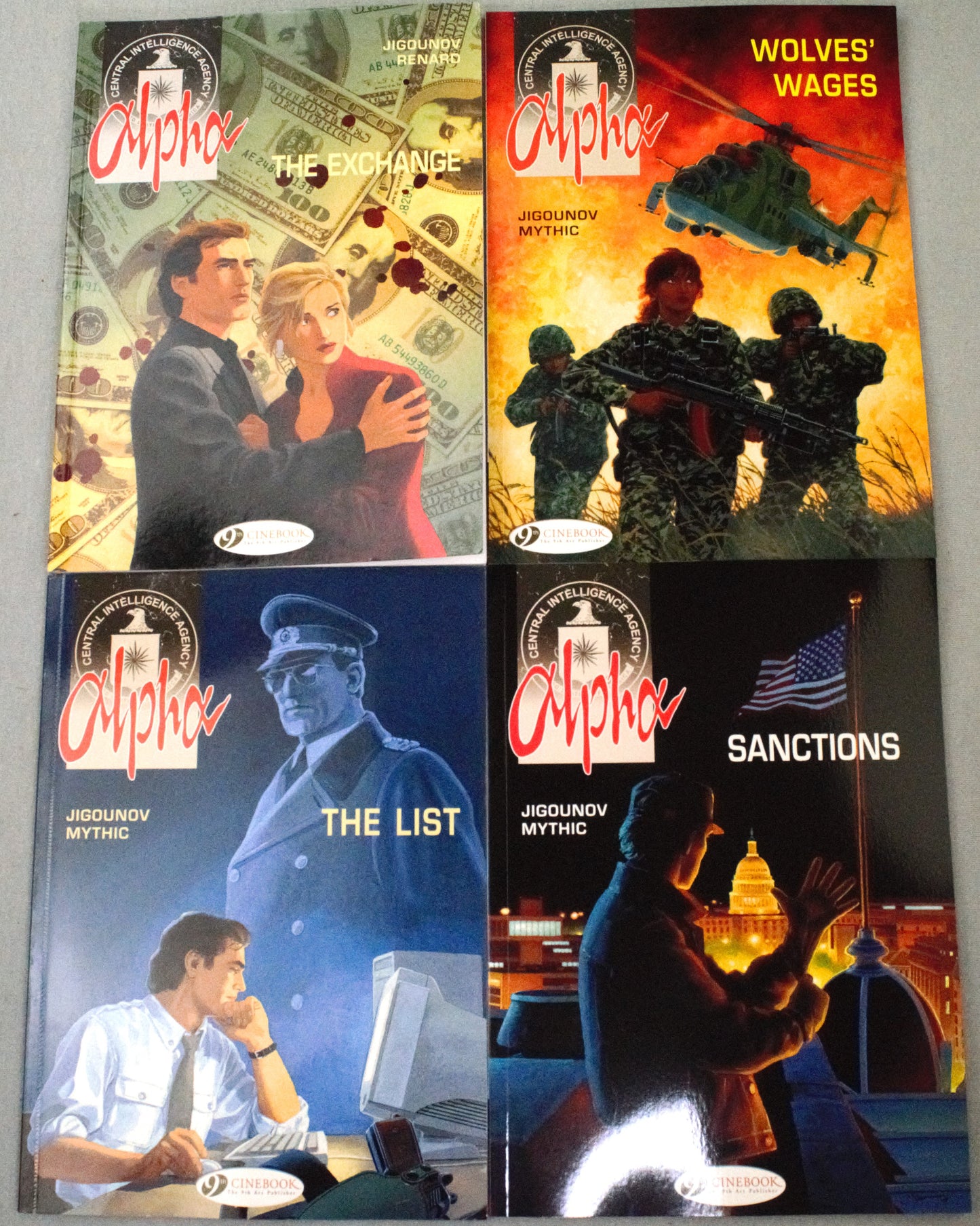 Alpha Volumes 1-4 Comic Books: Cinebook UK Paperback Editions FULL SET