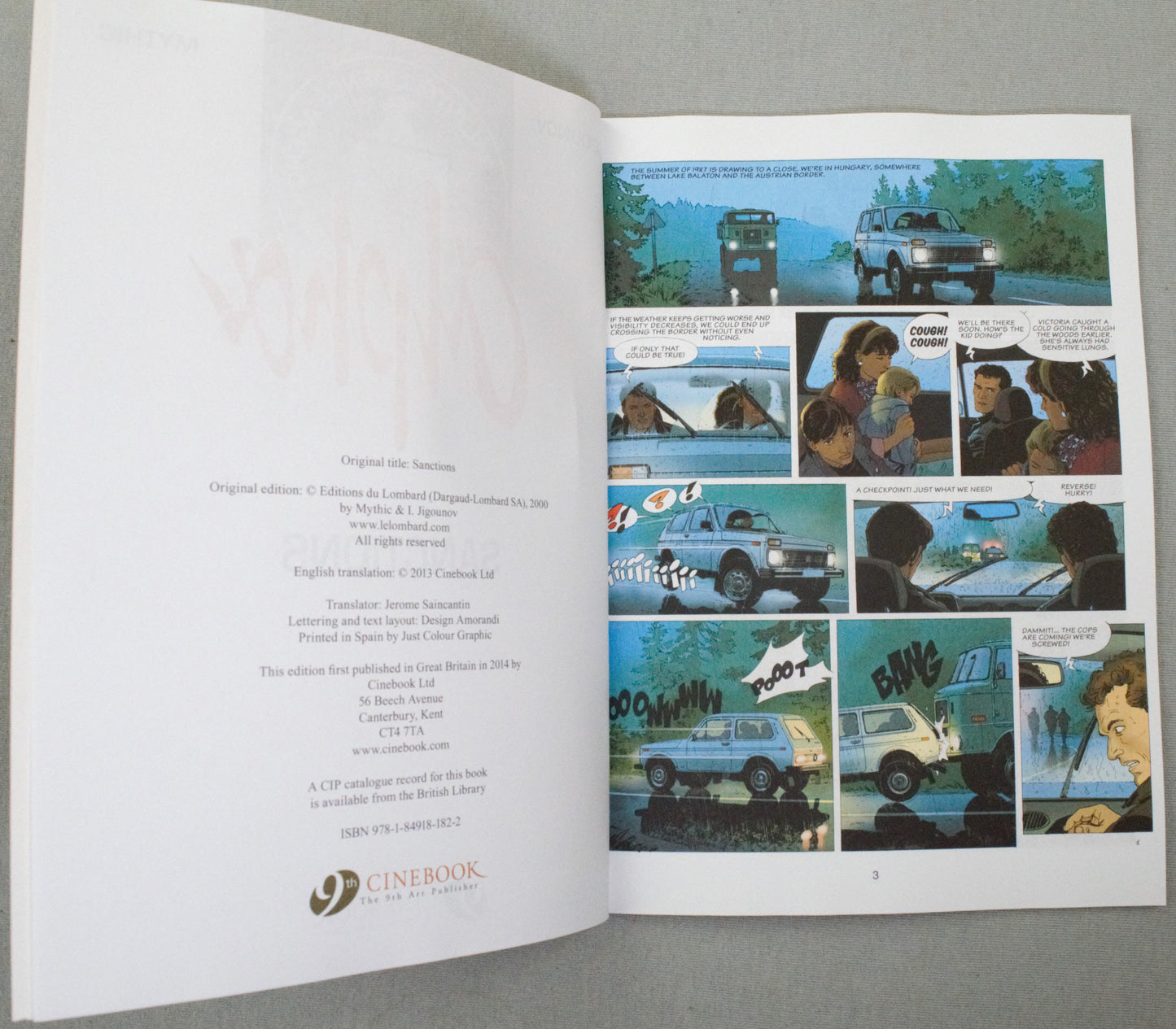 Alpha Volume 4: "Sanctions" Cinebook Paperback UK Comic Book by Jigounov/Mythic