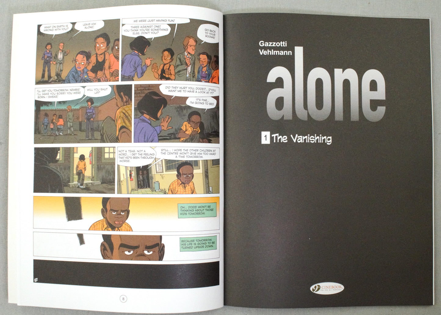 Alone Volume 1: "The Vanishing" Cinebook Paperback UK Comic Book by Vehlmann/Gazzotti
