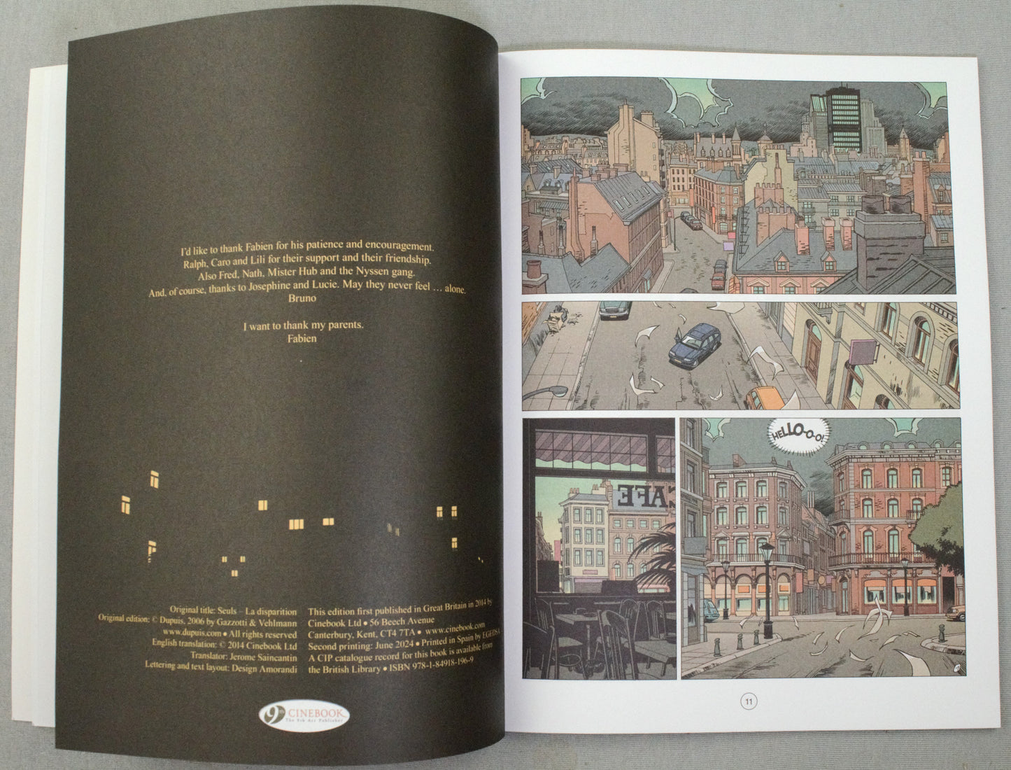 Alone Volume 1: "The Vanishing" Cinebook Paperback UK Comic Book by Vehlmann/Gazzotti